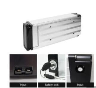 ইবাইক প্রতিস্থাপন ব্যাটারি দীর্ঘ চক্র 48V 250W 500W সিলভার রিয়ার র্যাক রিচার্জেবল ইবাইক ব্যাটারি ফিটস Accufahrrad Akku Fur Elektrofahrrader লিথিয়াম ব্যাটারি