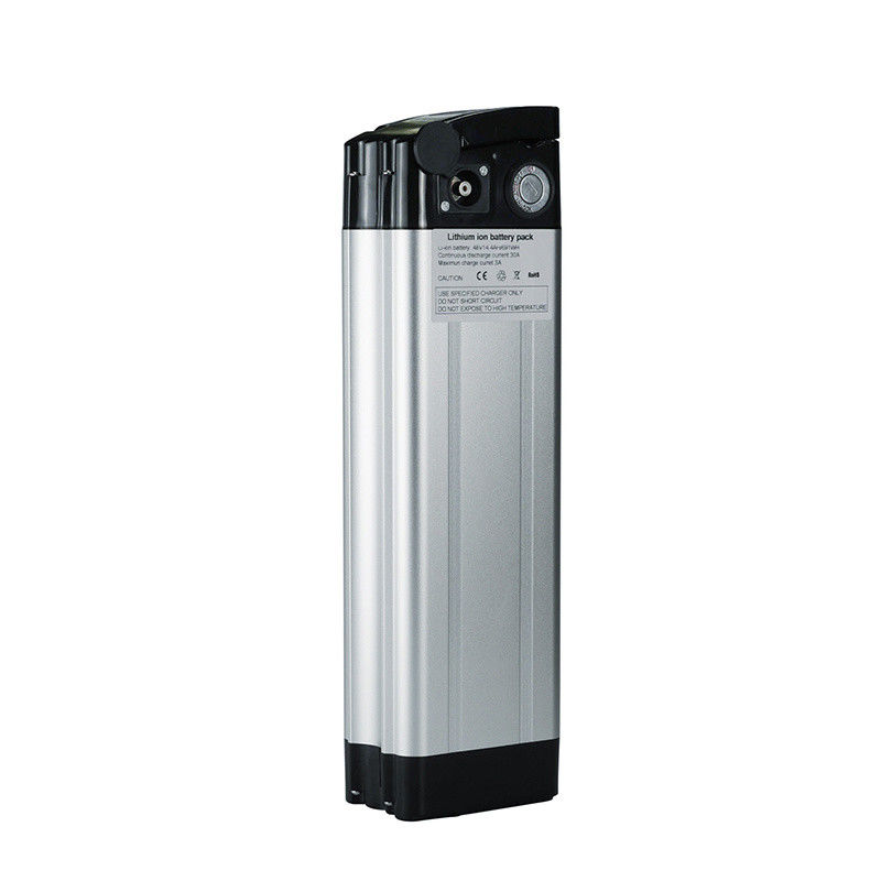36V 13ah 468 Wh সিলভার ফিশ ইবাইক ব্যাটারি টপ ডিসচার্জ আরসিএ চার্জিং পোর্ট