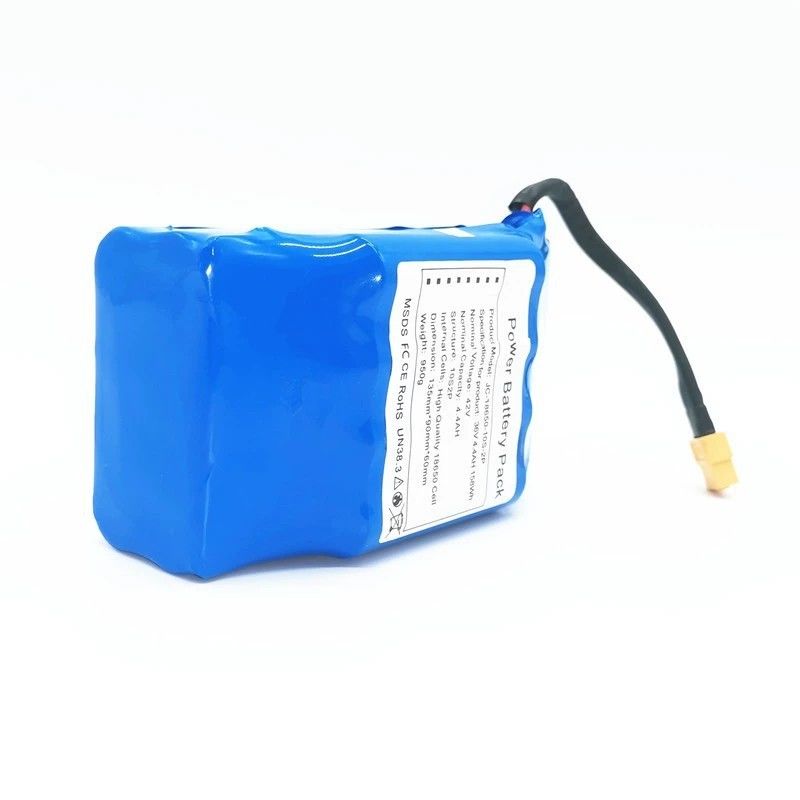 নিউ এনার্জি লি-আইন ব্যাটারি 10S2P ব্যাটারি প্যাক 36V 4.4Ah উচ্চ চক্র সময় জীবন