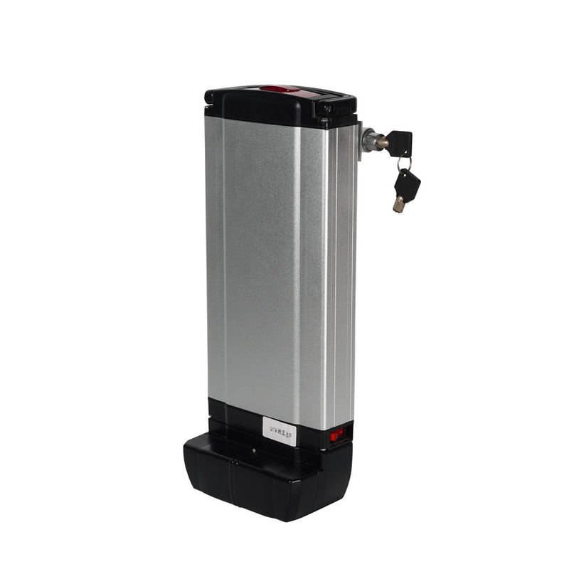 ইবাইক প্রতিস্থাপন ব্যাটারি দীর্ঘ চক্র 48V 250W 500W সিলভার রিয়ার র্যাক রিচার্জেবল ইবাইক ব্যাটারি ফিটস Accufahrrad Akku Fur Elektrofahrrader লিথিয়াম ব্যাটারি