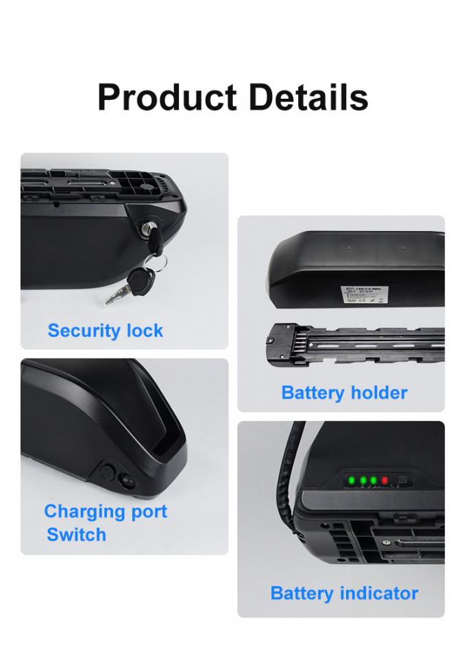36V 48V 30A ই বাইক ব্যাটারি প্রতিস্থাপন BMS হাইলং ডাউনটিউব কেস সঙ্গে 1